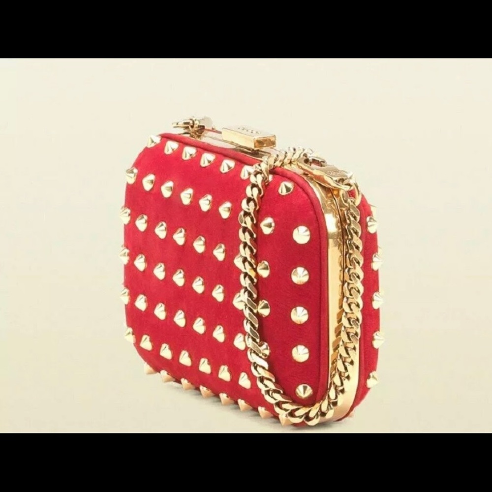 Gucci Broadway studded clutch bag
